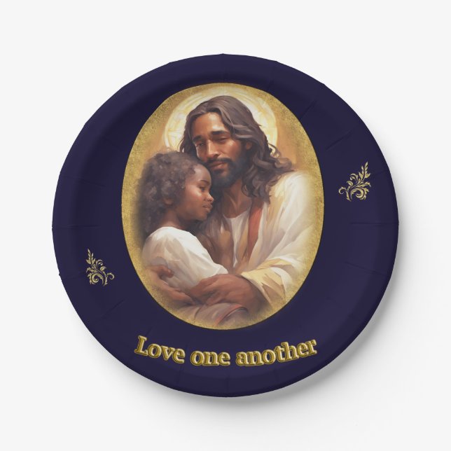 Love one another paper plates (Front)