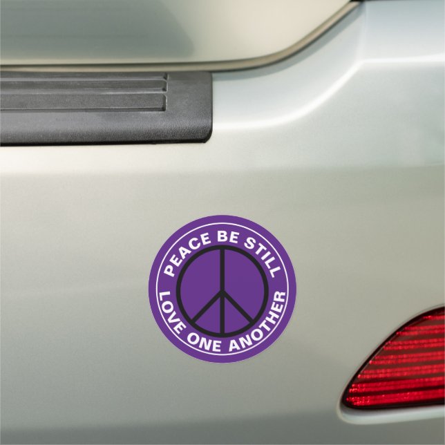 Love One Another Peace Be Still Car Magnet (In Situ)