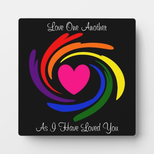 LOVE ONE ANOTHER PLAQUE