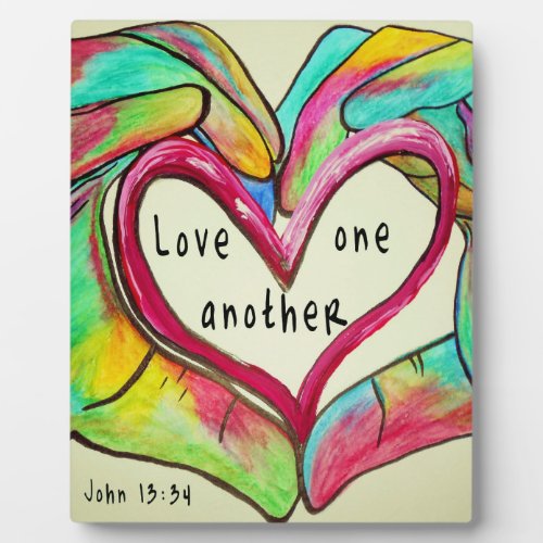 LOVE ONE ANOTHER PLAQUE