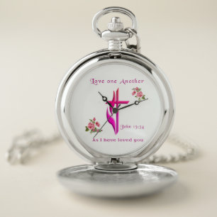 Love one another pocket watch