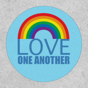 Love One Another Rainbow Christian Patch