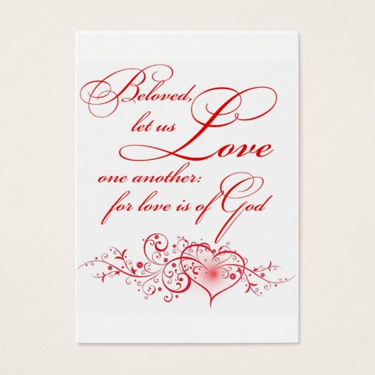 Love one another sharing Card (Front)