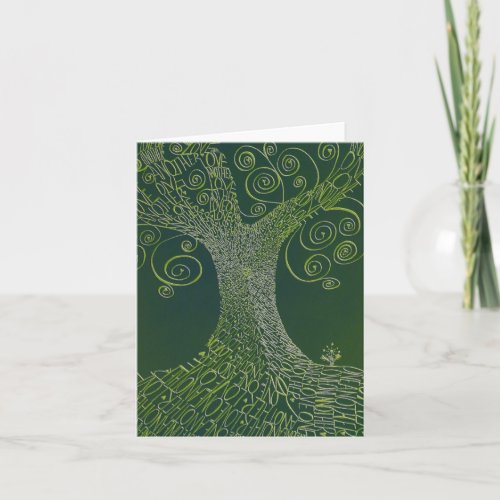 Love One Another tree  everyday note card