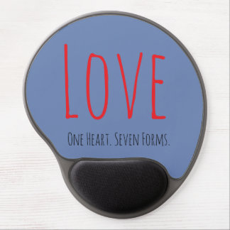 Love - One Heart. Seven Forms Gel Mousepad