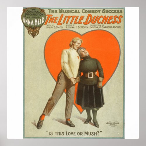 Love Or  Mush - Vintage Theater Poster