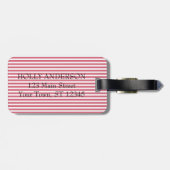 Love Oranges Nantucket Red Bridesmaid Party Favor Luggage Tag (Back Horizontal)