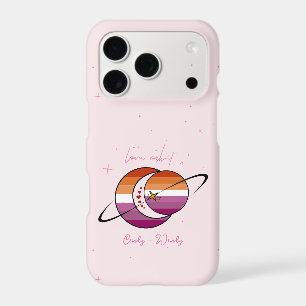 Love Orbit Universe Sun & Moon Sunset Lesbian Flag iPhone 17 Pro Case
