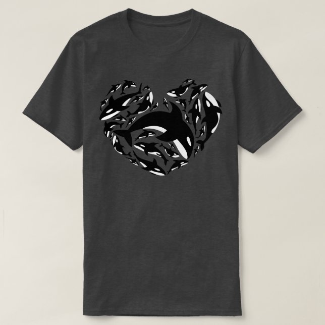 Love Orcas Killer Whale T-Shirt (Design Front)