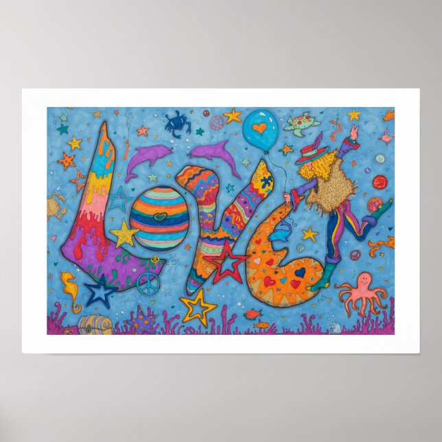 "Love" original artwork by Cindy Higby Poster (Front)