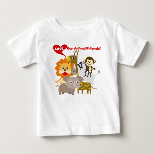Love Our Animal Friends Baby T-Shirt (Front)