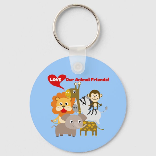 Love Our Animal Friends Keychain (Front)