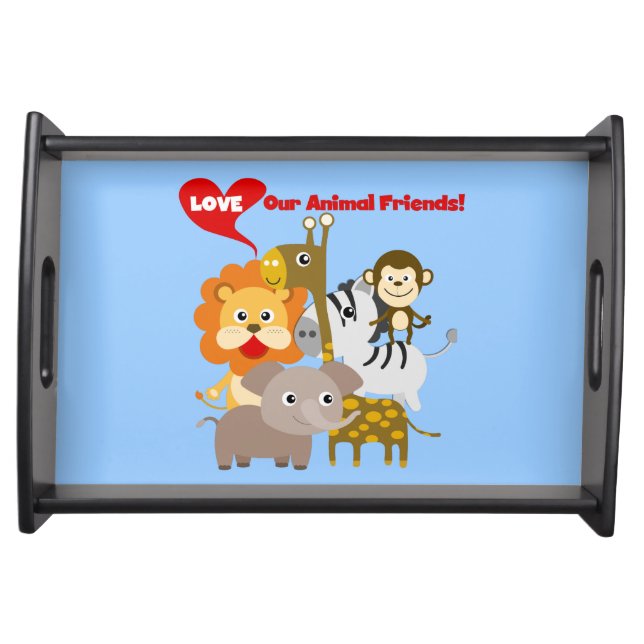 Love Our Animal Friends Serving Tray (Front)