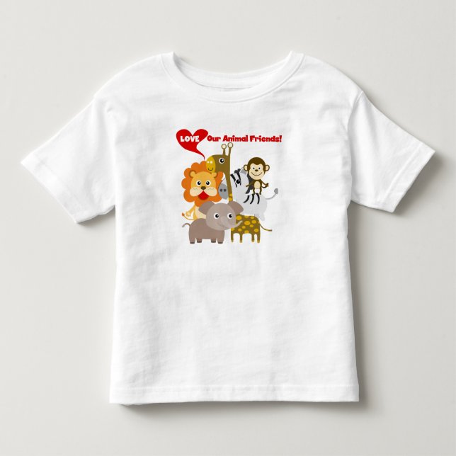 Love Our Animal Friends Toddler T-shirt (Front)