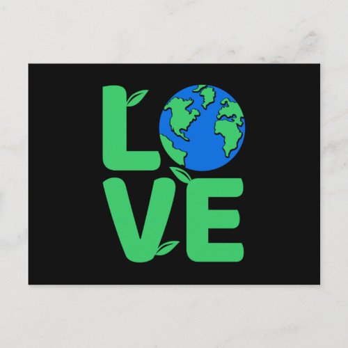 Love our Earth there is only one Earth  Postcard