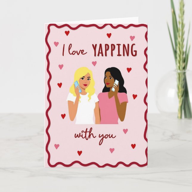 Love Our Long Chats Friend Card (Front)