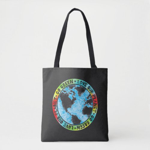 Love Our Planet Go Green Tote Bag