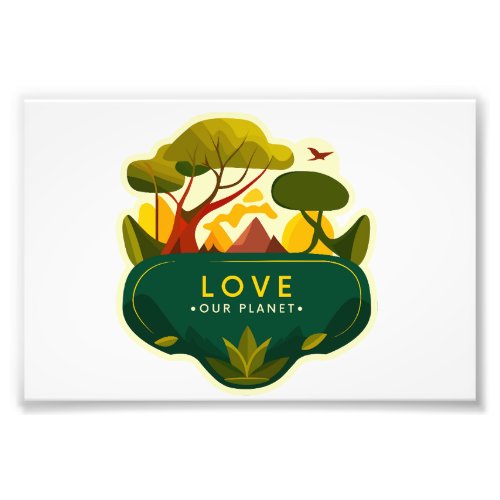 Love our Planet Photo Print