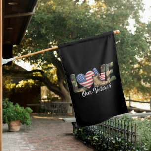 Love Our Veterans Day Proud Military American Flag