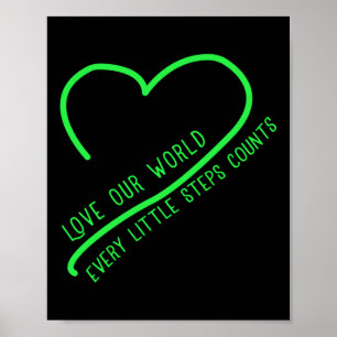 Love Our World Climate Change Environmental Protec Poster