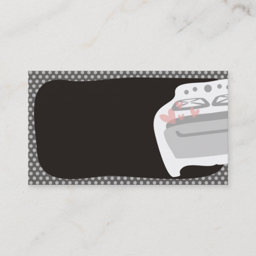 Customizable love oven stove cooking baking business card b