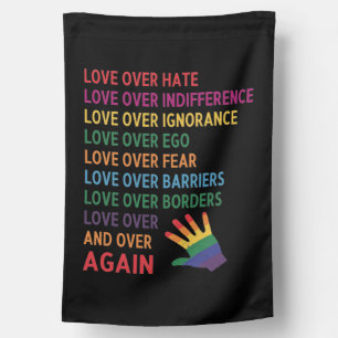 Love Over Hate House Flag