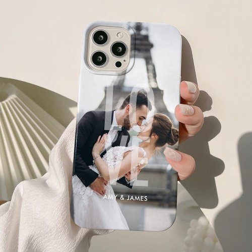 Love Overlay Personalized Photo iPhone 15 Plus Case