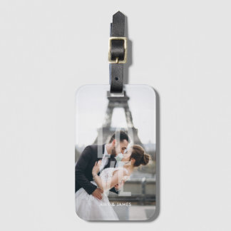 "Love" Overlay Personalized Photo Luggage Tag