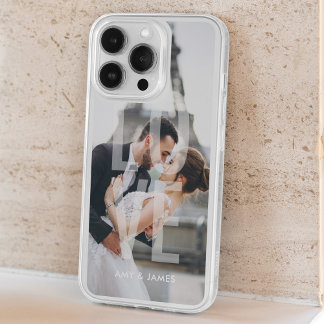 "Love" Overlay Personalized Photo iPhone 15 Plus Case