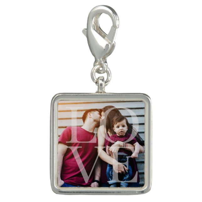 "Love" Overlay Photo Charm (Front)