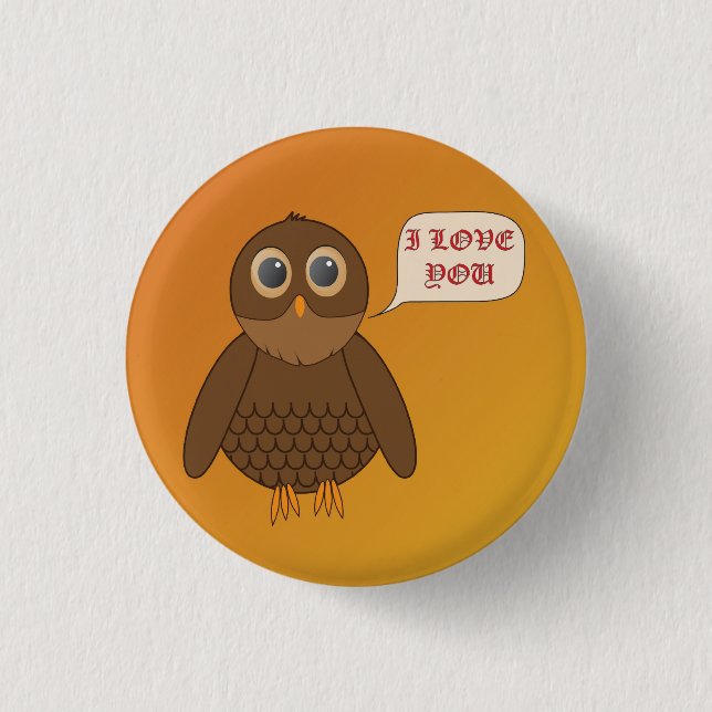 Love Owl Button (Front)