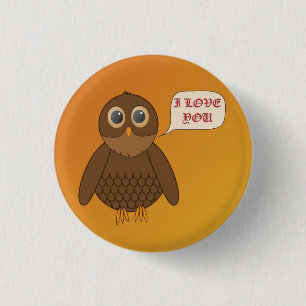 Love Owl Button
