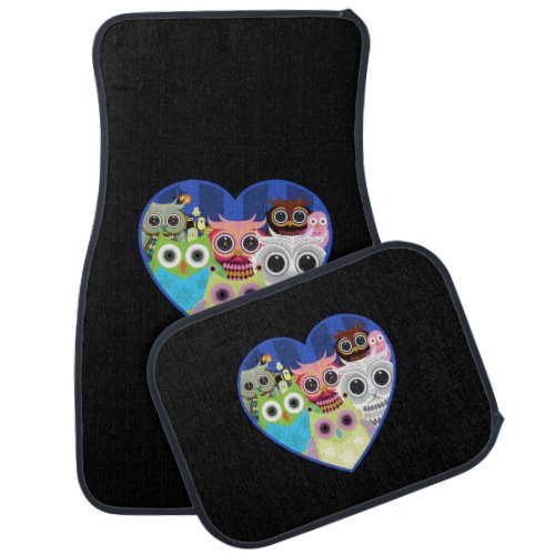 Love Owls   Car Floor Mat