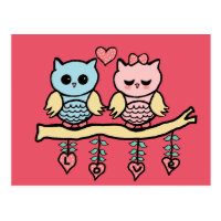 love owls postcard