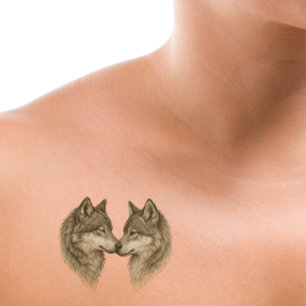 Love owls, Tender wolves, Flamingos and koi  Temporary Tattoos