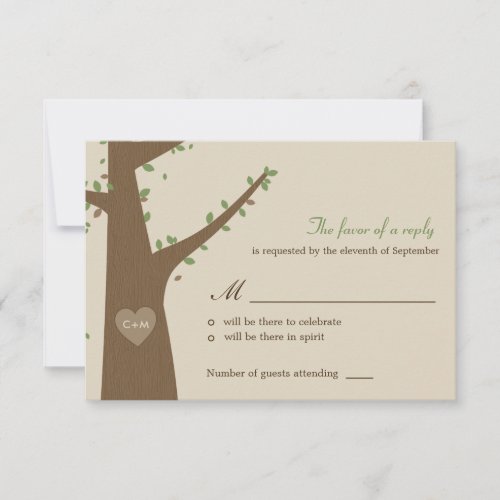 Love Owls Wedding RSVP / Response Card
