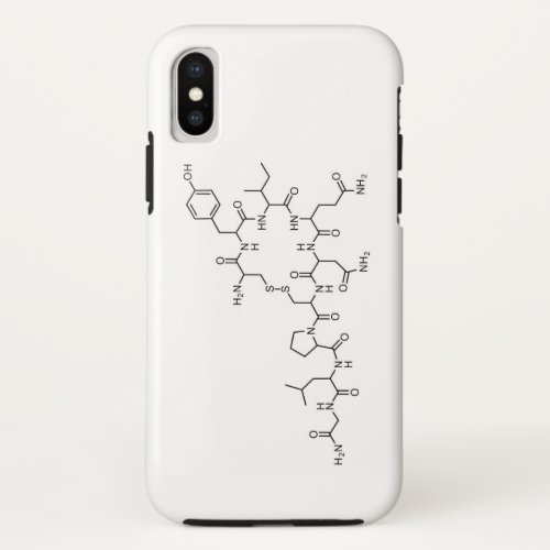 love oxytocin chemical formula chemistry element s iPhone x case