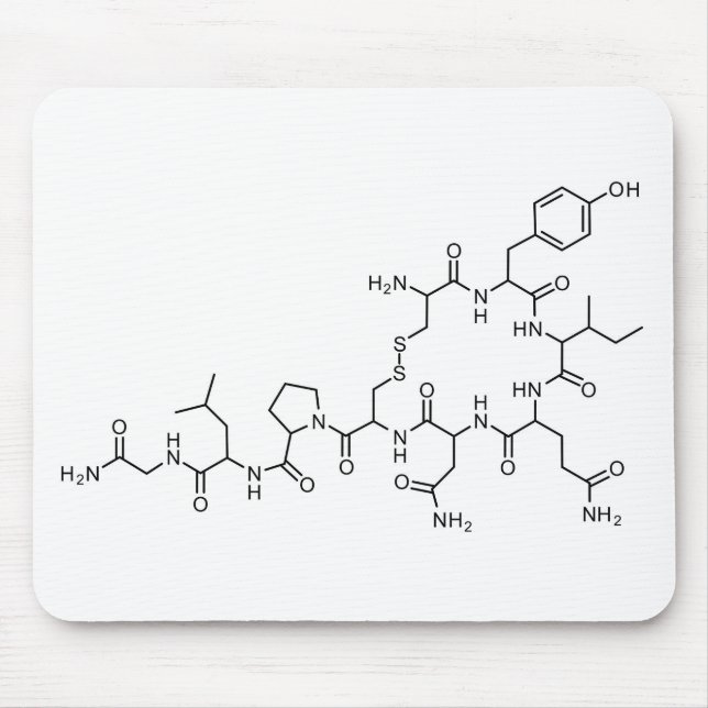 love oxytocin chemical formula chemistry element s mouse pad (Front)