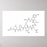 Love Oxytocin Chemical Formula Chemistry Element S Poster at Zazzle
