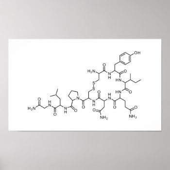 Love Oxytocin Chemical Formula Chemistry Element S Poster by tony4urban at Zazzle