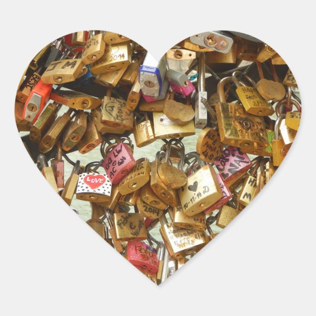 Love Padlock Sticker (Front)