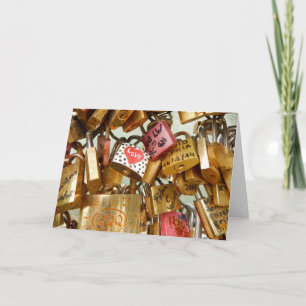 Love Padlock Valentine's Day Card