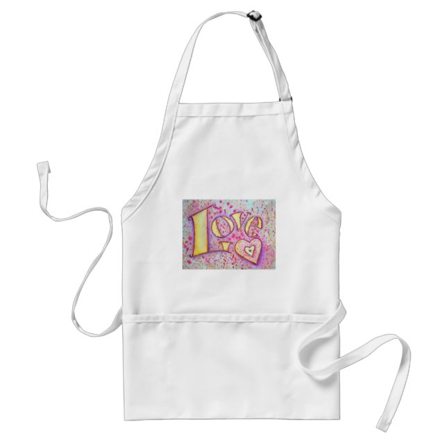 Love Painting Adult Apron (Front)