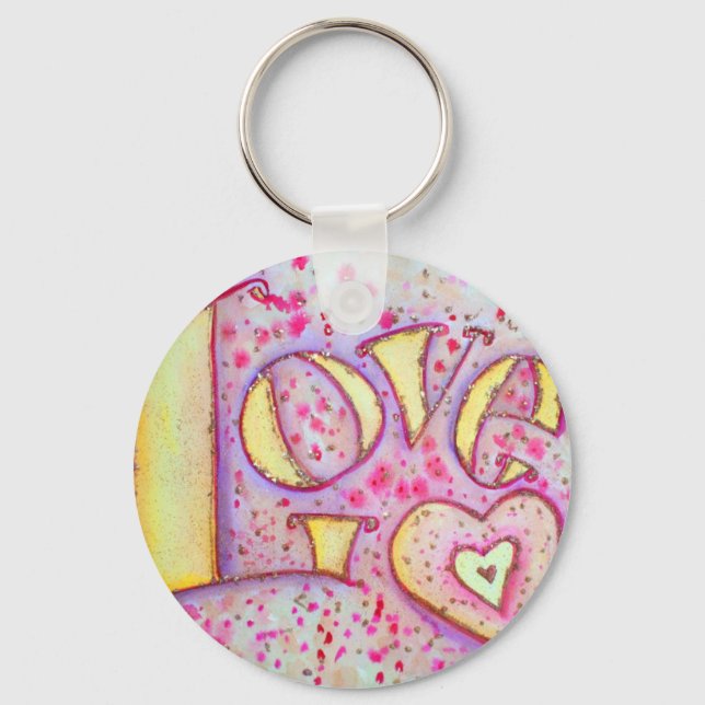 Love Painting Keychain (Front)