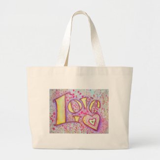 Love Painting Large Tote Bag