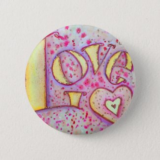 Love Painting Pinback Button