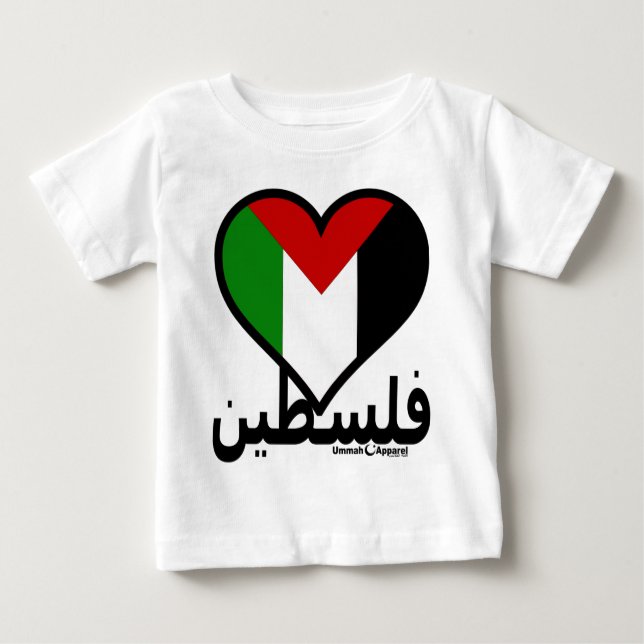 Love Palestine Baby T-Shirt (Front)