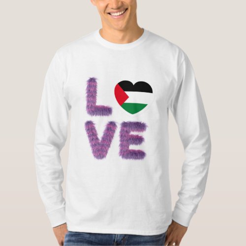 love_palestine_drapeau_palestinien_cÅur T_Shirt