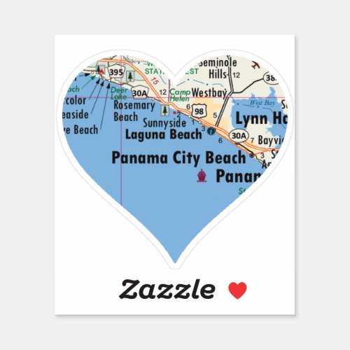 Love Panama City Beach FL Sticker