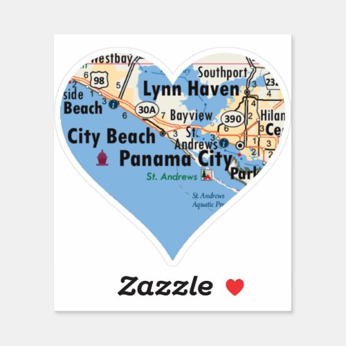 Love Panama City Florida Sticker